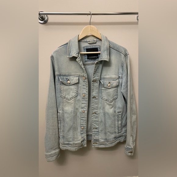 Zara Light Blue Denim Jacket (Size:M) - Picture 2 of 4